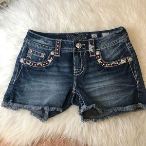 Miss Me Signature Denim Short EUC